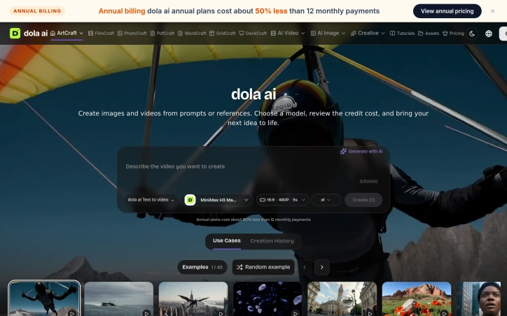 Preview of Dola AI