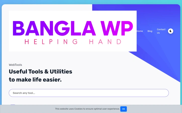 Preview of 100% Free web tools - Banglawp.shop