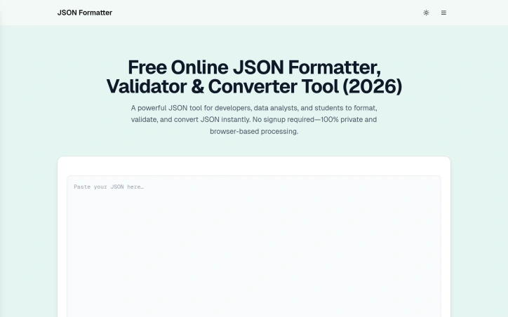 JSON Formatter & Converter preview