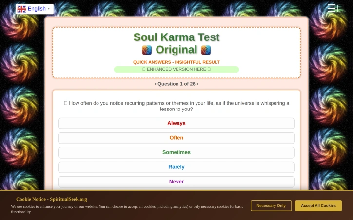 Preview of Soul Karma Test