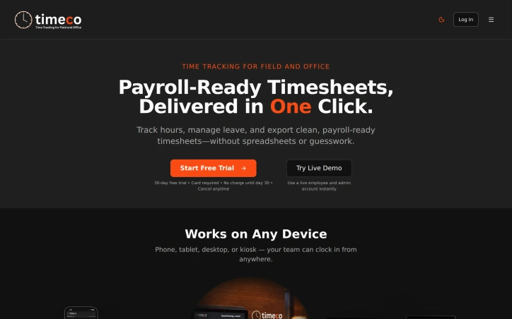 Timeco preview