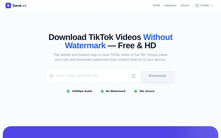 Preview of Ssave - TikTok Downloader