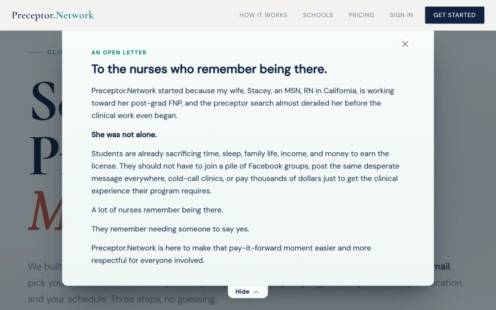 Preview of Preceptor.Network