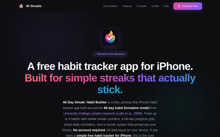 Preview of 66 Streaks: Habit Tracker