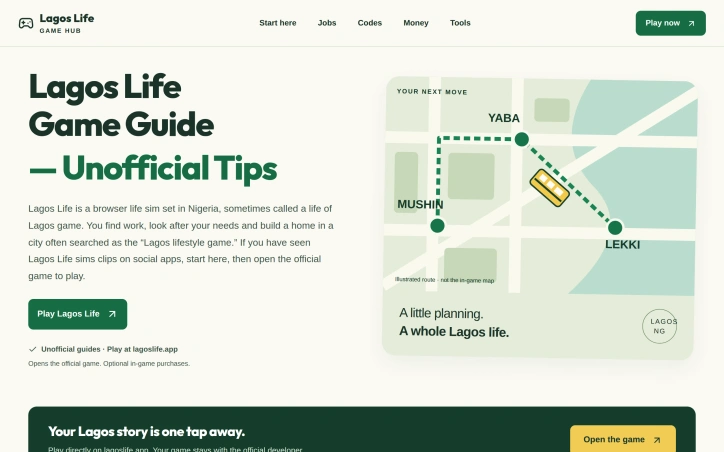 Preview of Lagos Life Game Hub