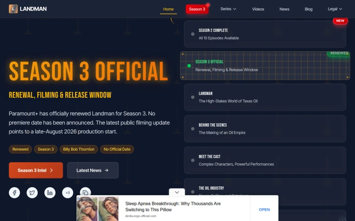 Preview of Landman Unofficial Site