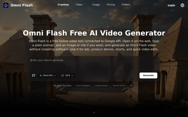Preview of Omni Flash