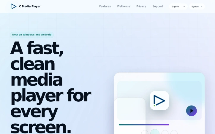Preview of C Media Player