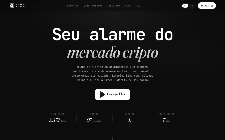 Preview of Alarm Crypto
