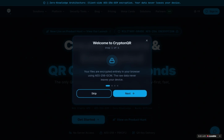 Preview of CryptonQR