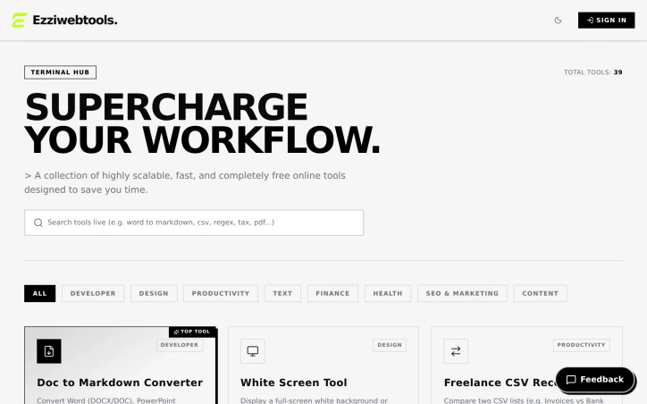 Preview of Ezziwebtools