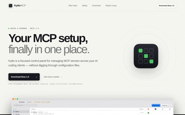 Preview of KyttoMCP