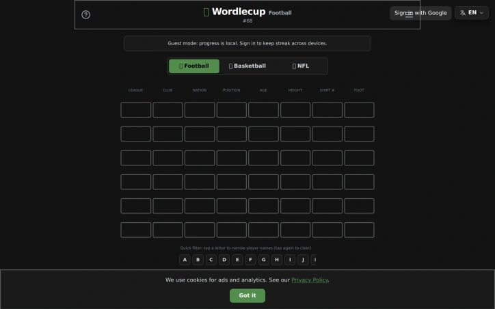Preview of Wordlecup