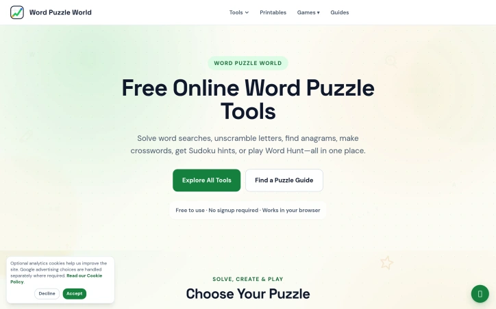 Preview of Word Puzzle World