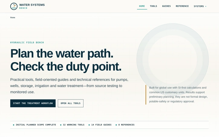 Preview of Water Systems Bench