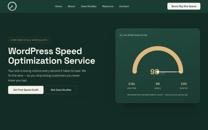 WordPress Speed Optimization Service preview