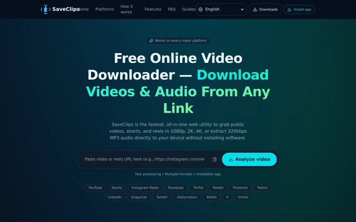 Preview of SaveClips