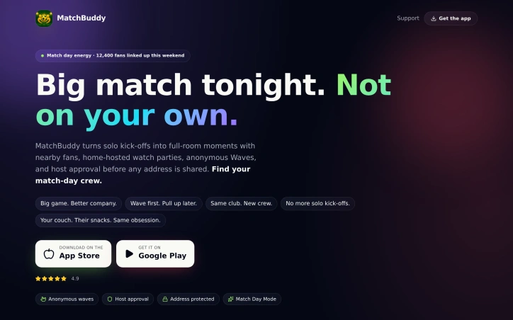 Preview of MatchBuddy