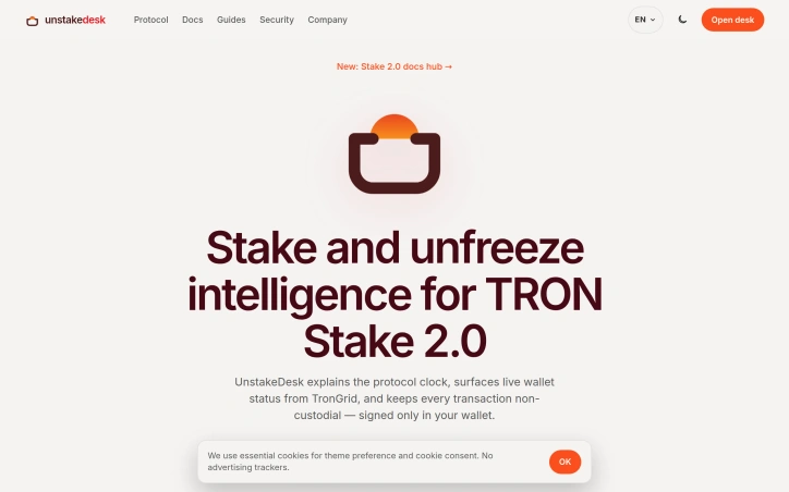 Preview of UnstakeDesk