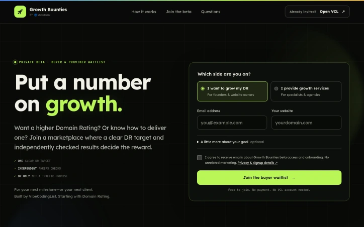 Preview of Growth Bounties