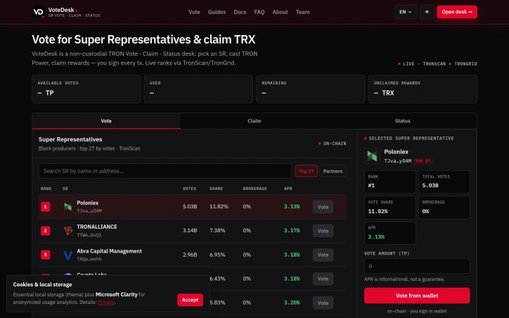 Preview of VoteDesk