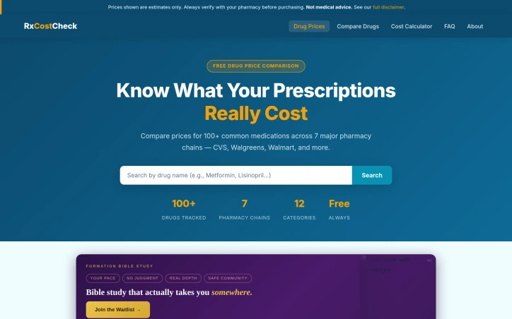Preview of RxCostCheck