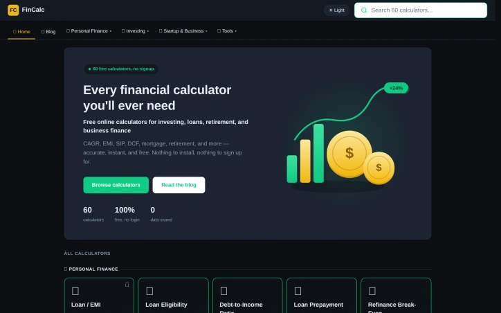 Preview of Fincalc