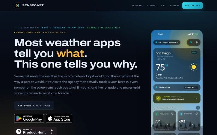 Preview of Sensecast