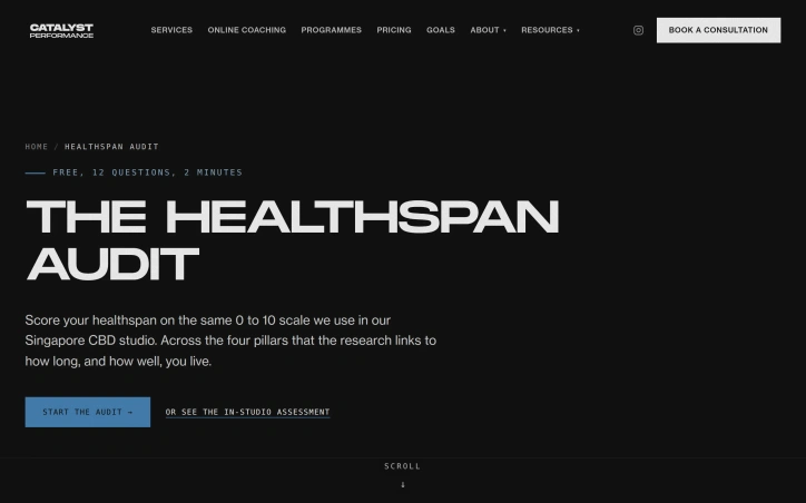 Preview of Catalyst Healthspan Audit