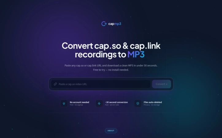 Preview of CapMP3.com
