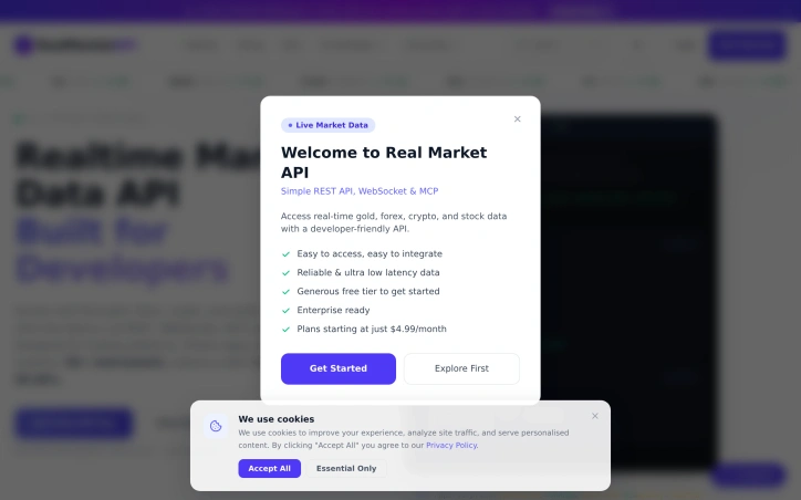 Preview of Real Market API