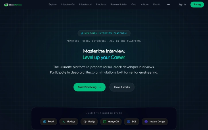 Preview of Stack Interview