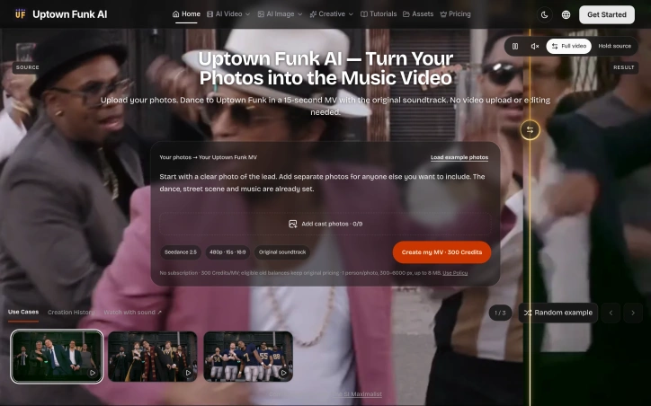 Preview of Uptown Funk AI