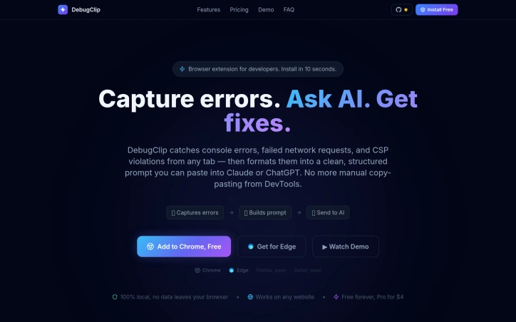Preview of DebugClip