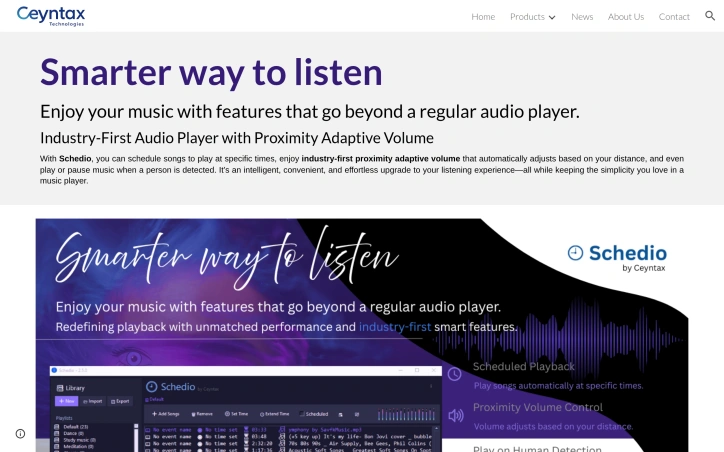 Preview of Schedio Smart Audio Player
