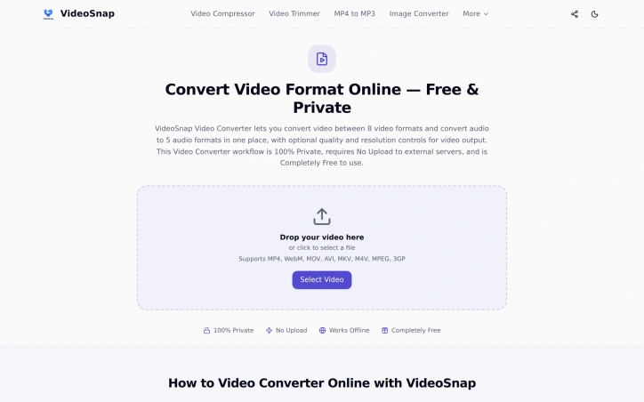 VideoSnap preview
