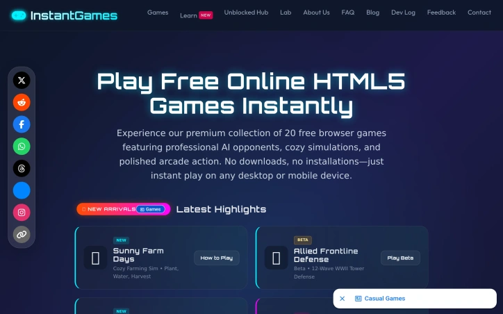 Preview of Instant Games