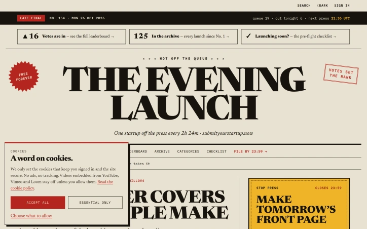 Preview of Submit Your Startup