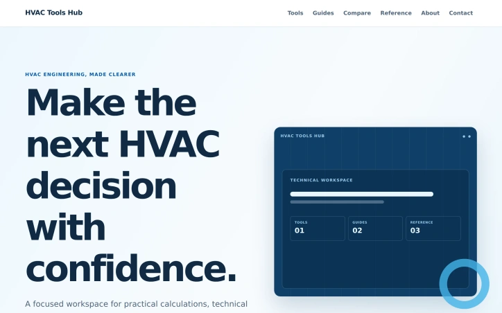 Preview of HVAC Tools Hub