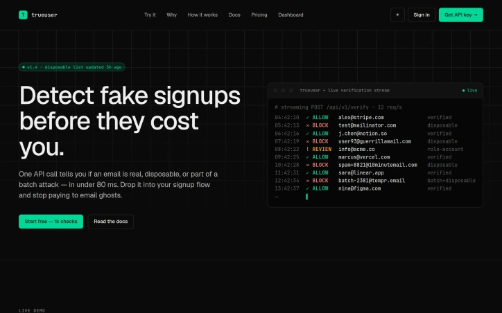 Preview of TrueUser