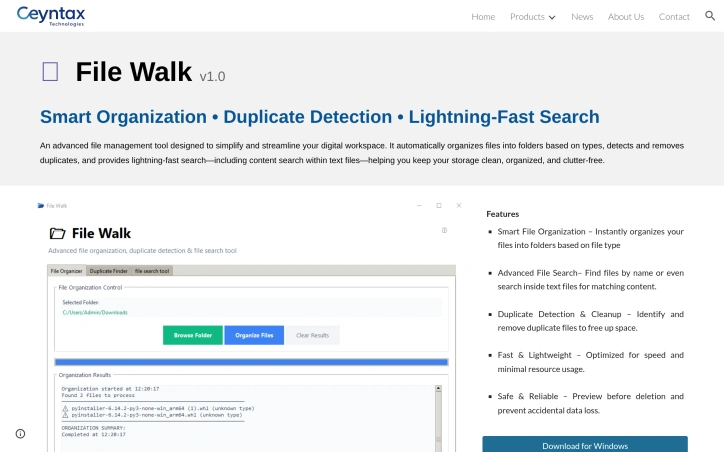 Preview of File Walk