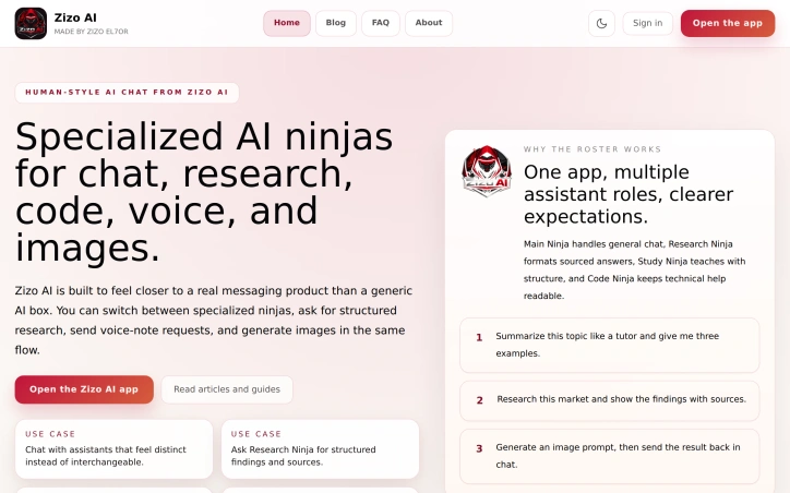 Zizo AI preview