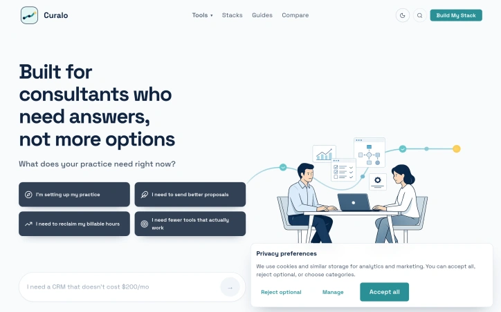 Curalo - Best Tools & Services for Consultants preview