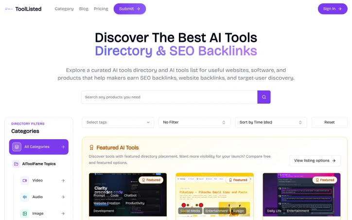 Preview of ToolListed