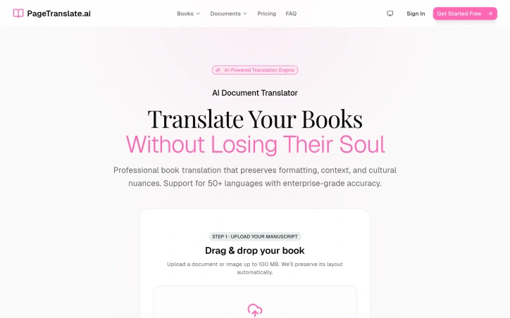 Preview of PageTranslate.ai