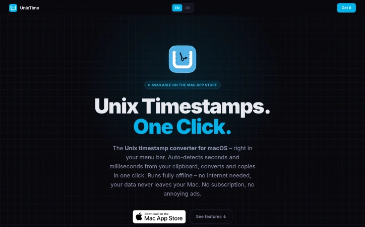 Preview of UnixTime