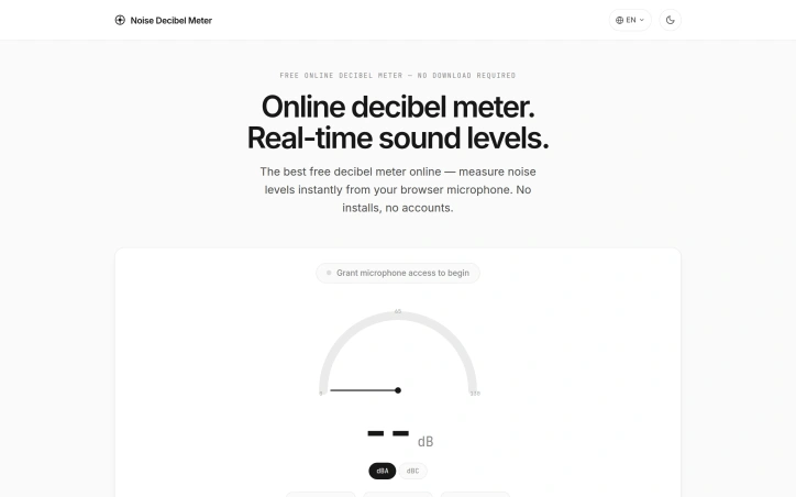 Preview of Noise Decibel Meter