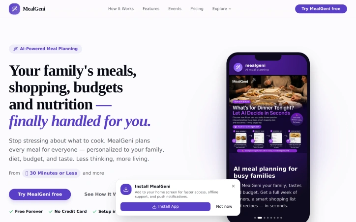 Preview of MealGeni