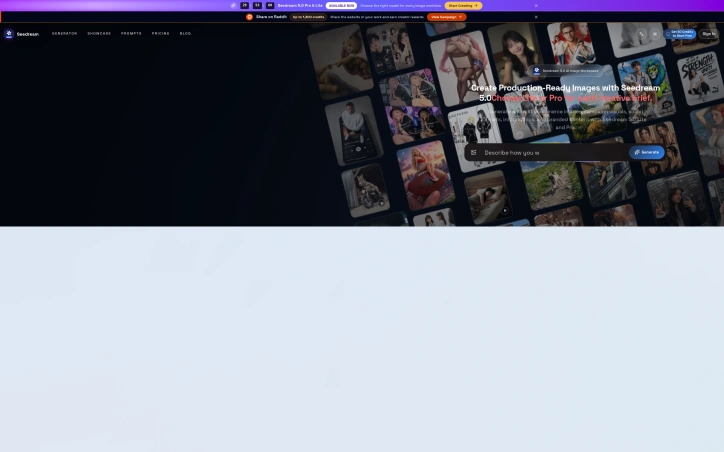 Preview of Seedream 5.0