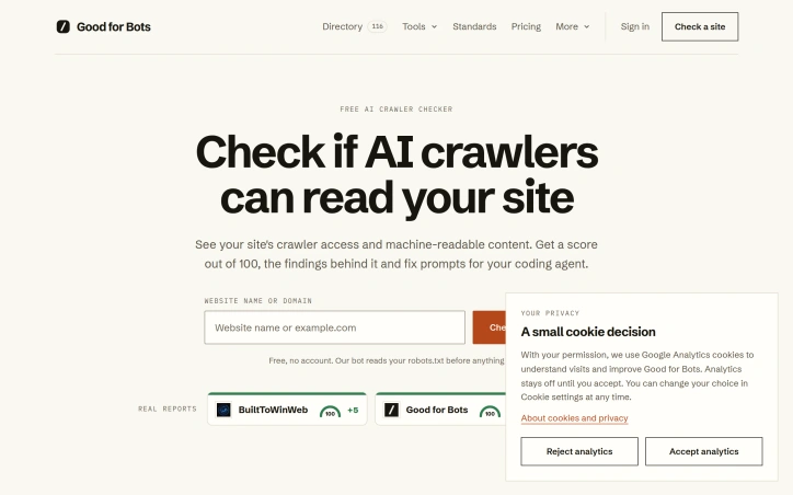 Preview of Good for Bots